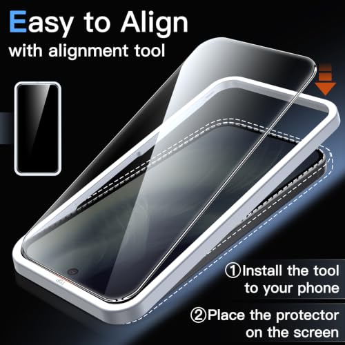 Image of JETech Screen Protector Guard for Google Pixel 11 /11 Pro, 3-Pack | 9H+ Shatterproof Tempered Glass, Easy Installation, Fingerprint Unlock Compatible, High Clarity, Anti-Fingerprint