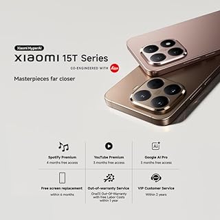 XIAOMI 15T Pro, Smartphone 12+512GB, 6.83" 144Hz Eye-care Display, MediaTek Dimensity 9400+, 50MP Leica 5x Pro Telephoto, 5500mAh, Titanium, Charger Not Included,2-years warranty