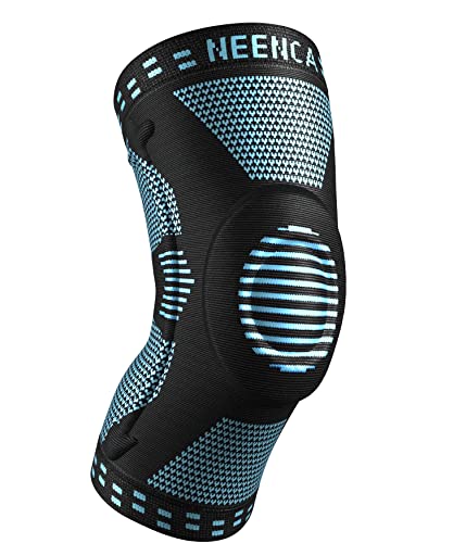 Image of NEENCA Professional Knee Brace, Compression Knee Sleeve with Patella Gel Pad & Side Stabilizers, Knee Support Bandage for Pain Relief, Medical Knee Pad for Running, Workout, Arthritis, Joint Recovery