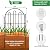26 Pack Decorative Garden Fence, 26in x28ft Arched No Dig Animal Barrier Fence for Dog Rabbit, Rustproof Metal Ground Stake Border Fencing Panel for Outdoor Yard Patio Decor