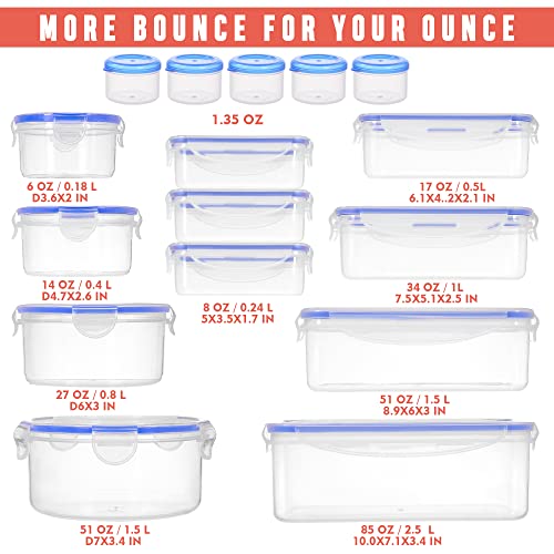 32 Pcs Large Food Storage Containers-85 Oz To Sauces Box Stackable Kitchen Storage Bowls Sets-Bpa Free Leak Proof Plastic Food Storage Containers With Lids Airtight-Microwave Freezer Safe Lunch Boxes #TOP1