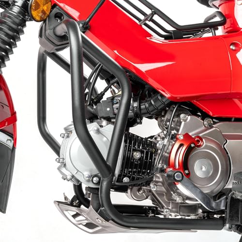 HI-LINE バイク用 エンジンガード CT125 ハンターカブ (JA65) 専用 パイプエンジンガード アンダーフレームキット 防衝撃 ダメージ度軽減 スチール製 スタイリッシュ 見栄え 外装 カスタムパーツ アクセサリー 日本語取扱説明書付き