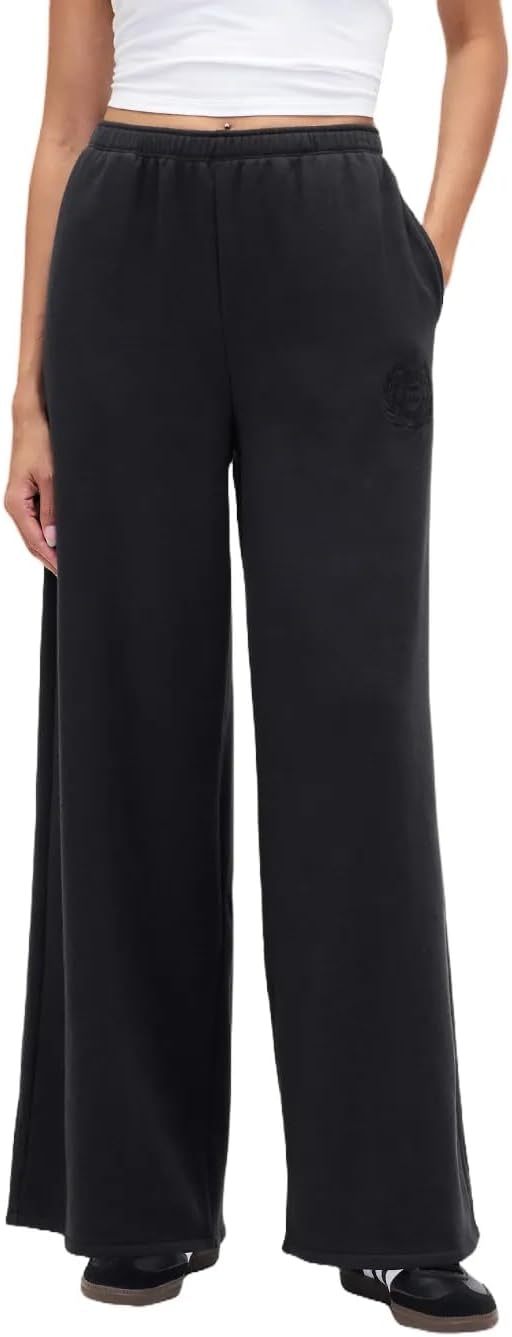 Gap Women's Baggy Logo Wide Leg Knit Pant