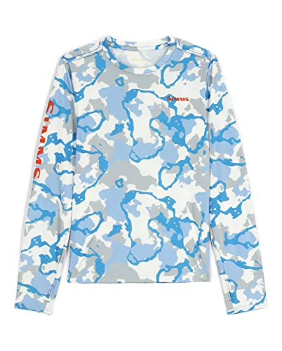 Simms Kid's Solar Tech Crewneck for Fishing, UPF 30