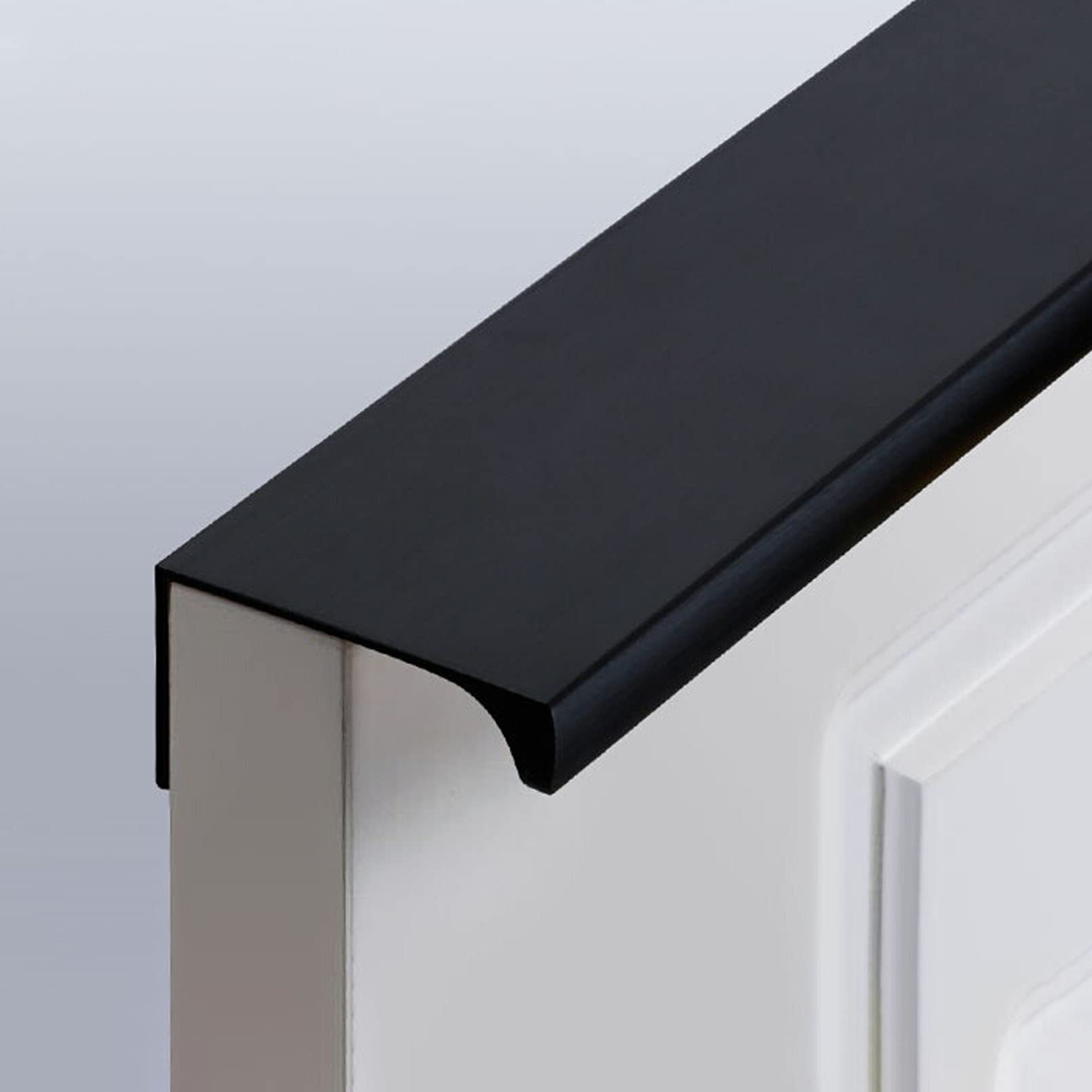 MNGHAYYR Concealed Finger Edge Cabinet Pulls Invisible Hidden Handle Aluminum Alloy Furniture Cupboard Drawer Wardrobe Pull 120-1000mm(Total Length 120mm)