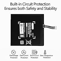 Vista 5 de Pinsinholy Batería HAC-003 compatible con Nintendo Switch 2017 consola de juegos HAC-001 interna con kits de herramientas de instalación