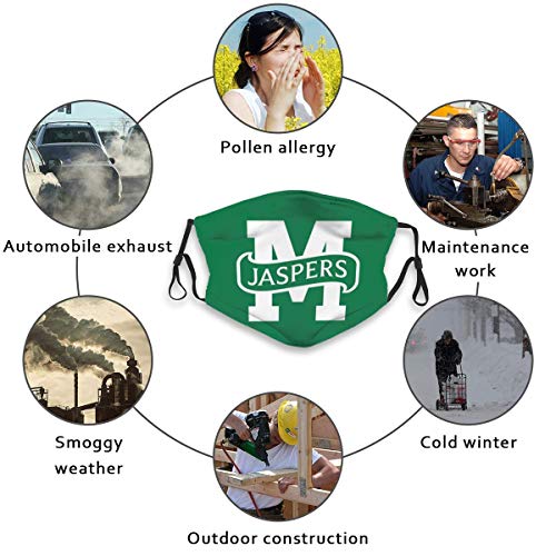 Adults Mouth Washable Cover for Manhattan College Basketball Fans Face Protection Comfortable Soft Guard 10pcs Filters - Thumbnail 5