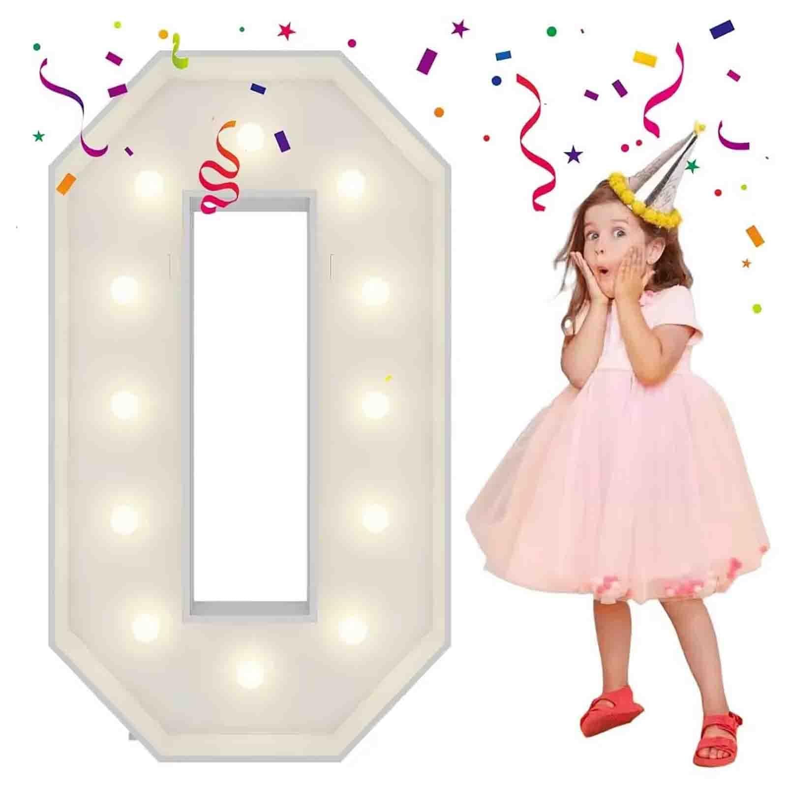 Letrero luminoso con números LED del 0 al 9, luz nocturna blanca cálida, letras de plástico, números de pie, 70-120 cm, luces de letrero digitales for fiesta, hogar, lámpara navideña, bodas, festivale