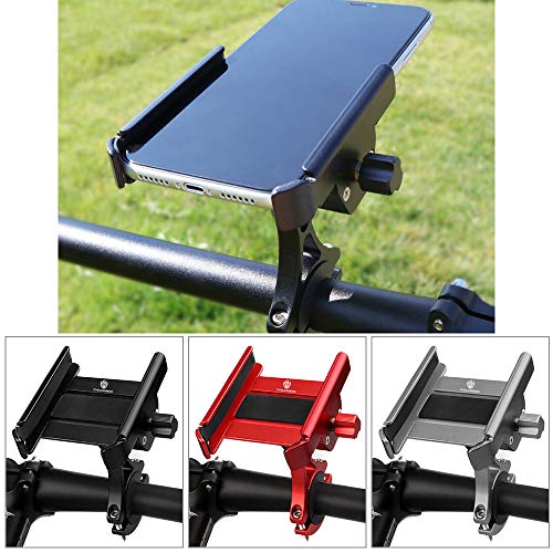 DECDEAL Suporte de telefone móvel para bicicleta em liga de alumínio com rotação de 360 ° ajustável