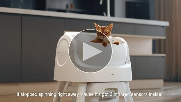 Pety×JFSコラボレーションCat litter ball bin Amazon.com: Self Cleaning Litter Box - Automatic Cat Litter