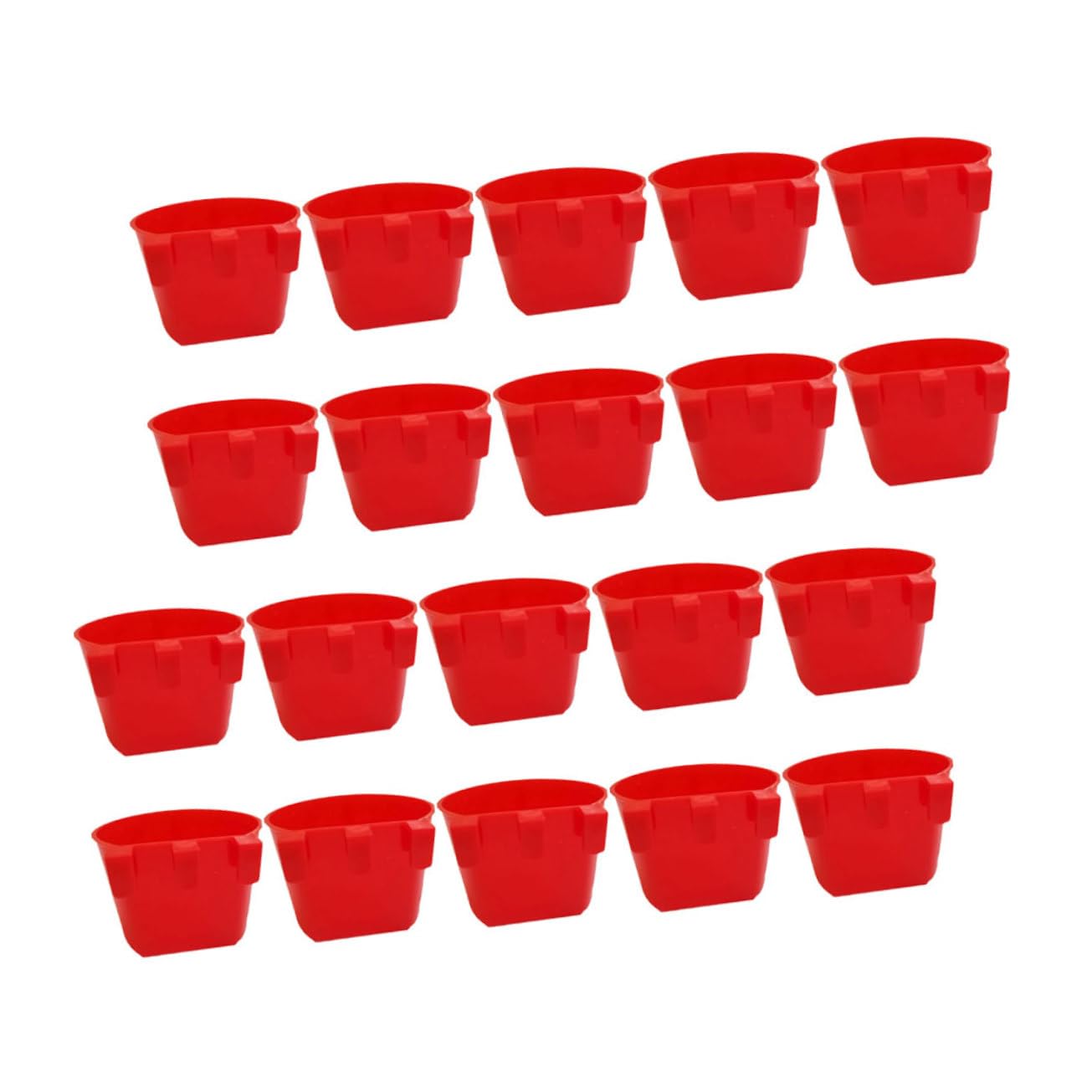 BESPORTBLE 4 Juegos De Comederos para Pájaros Tazas para Jaulas Cuencos para Loros Lavables Resistentes Y Duraderos 20 Unidades X 4
