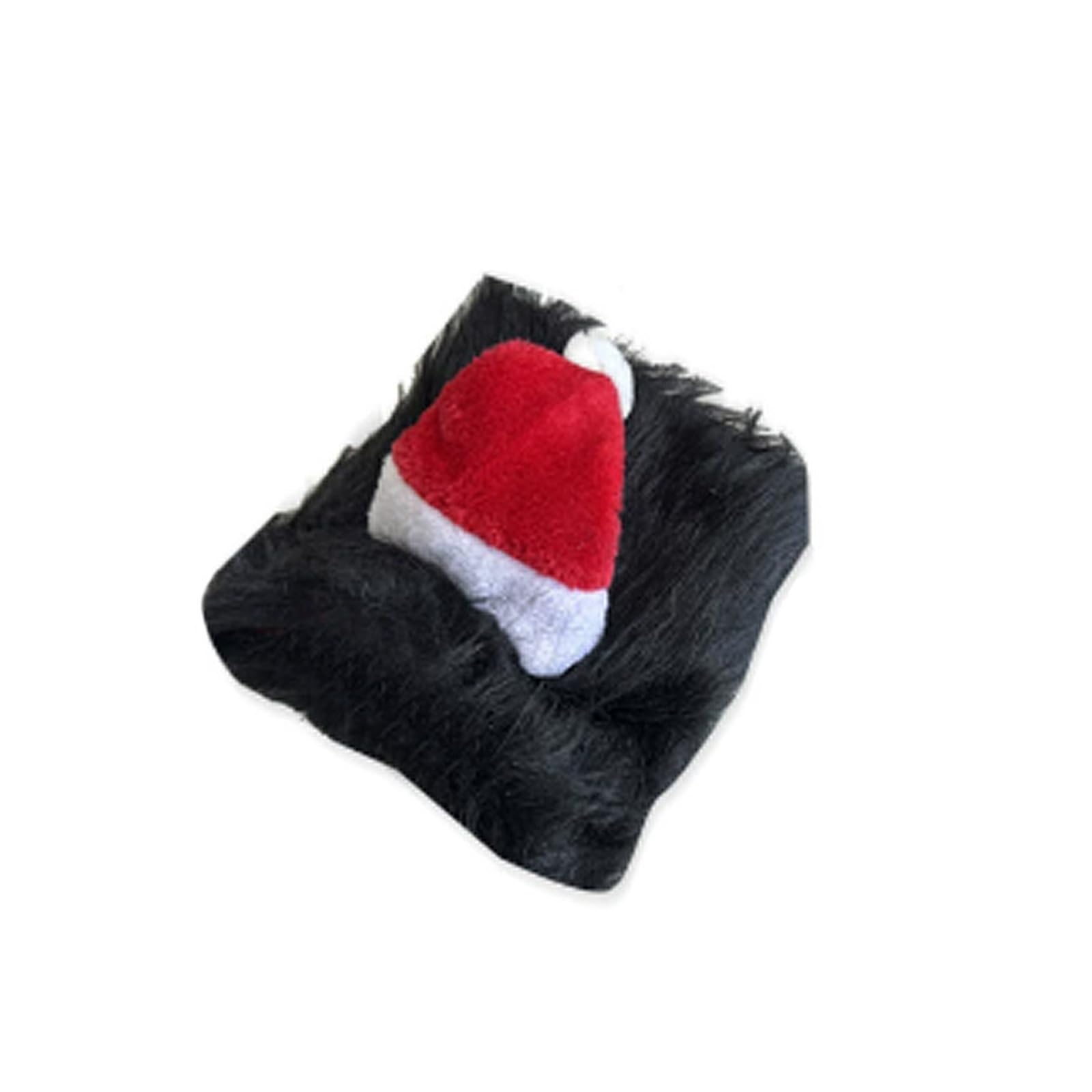 MICFENY Dog Christmas Costume Lions Wigs And Santa Hat For Holiday Parties Pet Dress Up