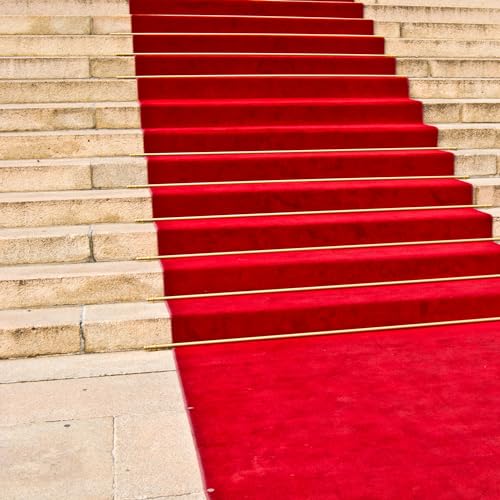 Miniatura 7 de Alfombras Iberia Alfombra Roja Moqueta Por Metros Perfecta Para Decoracion Pasillo, Bodas, Eventos Moqueta Ferial Disponible En Varias Medidas Color: Rojo 15, 200