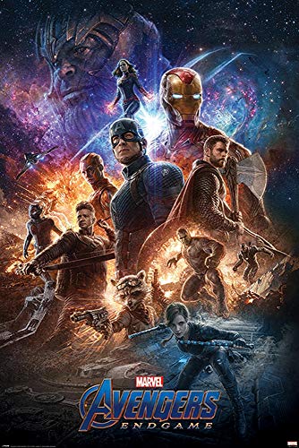 Póster Marvel Avengers: End Game - from The Ashes (61cm x 91,5cm) + 1 Póster con Motivo de Paraiso Playero