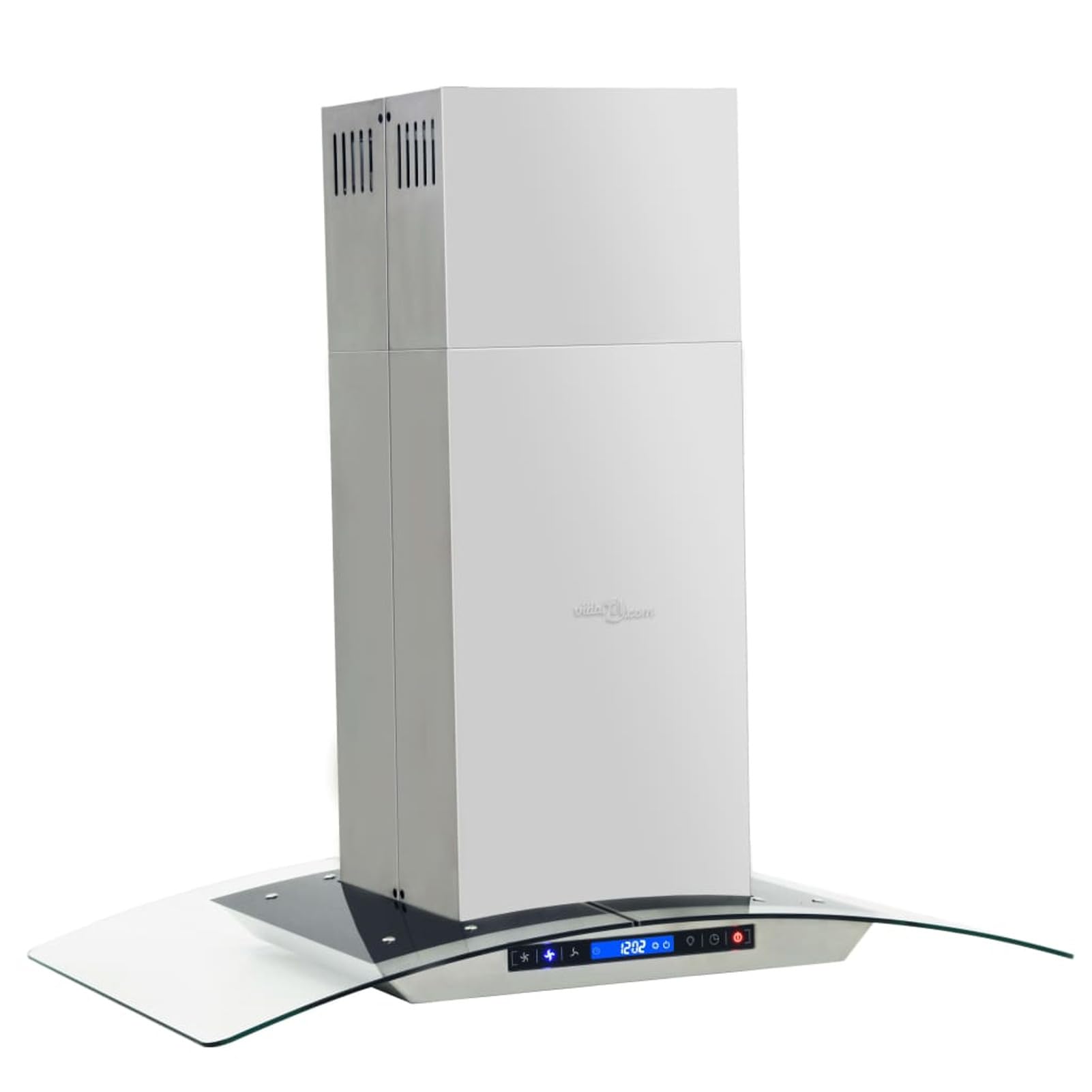 Homgoday Inselhaube 90 cm mit LCD-Display und Touch-Sensor 756 m³/h LED