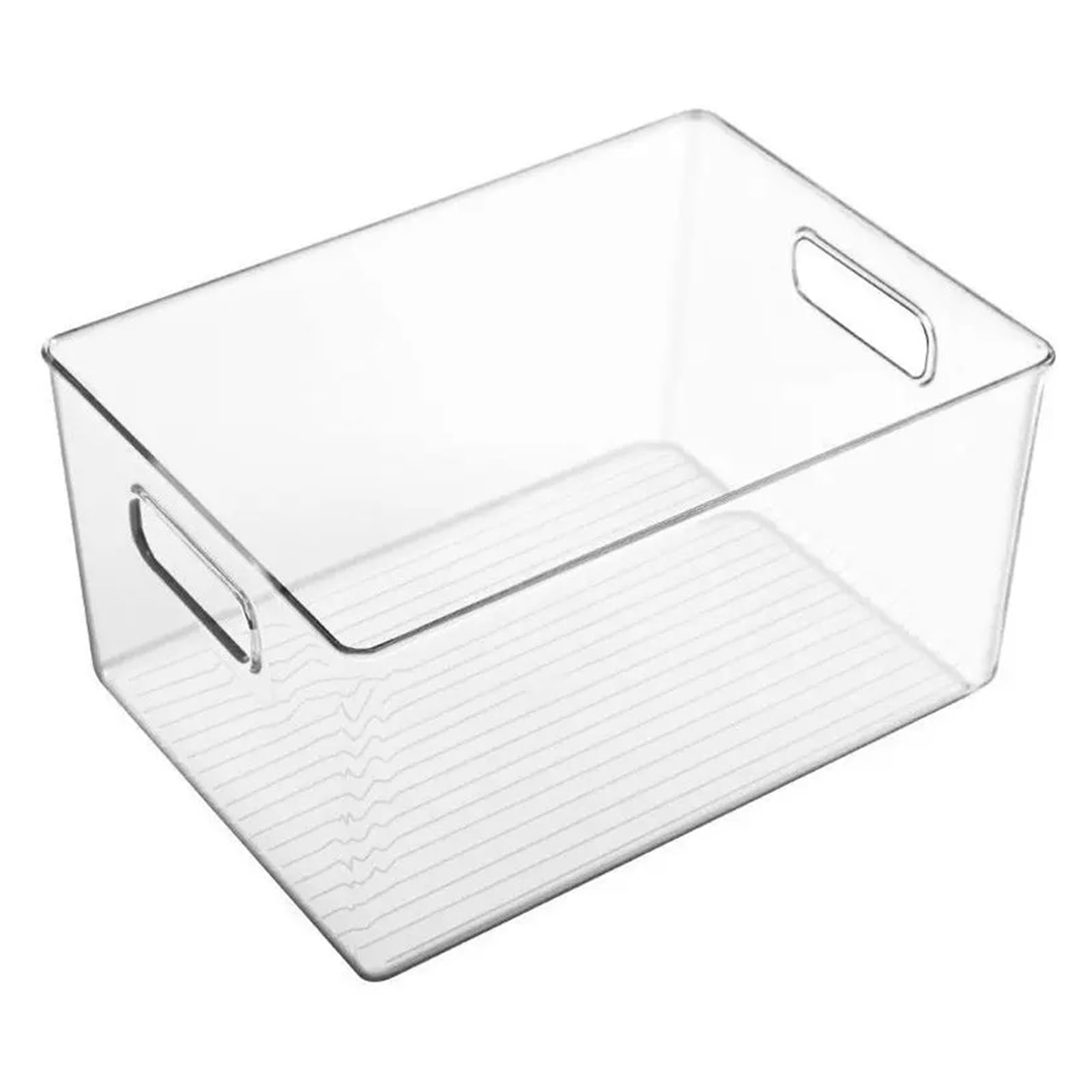 MJINA Acrylic Desktop Organizer Box Transparent Cosmetic Snack Skincare Miscellaneous Basket Tabletop Makeup Rack Storage Shelf(33.5cm)