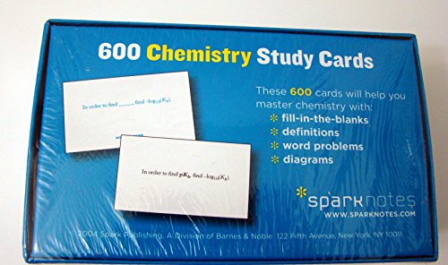 Chemistry SparkNotes Study Cards (Volume 5)