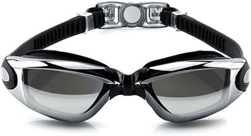 Electroplating Waterproof Anti-Fog Swimwear Glasses Swimming Diving Water Glasses Adjustable Swimming Goggles Ladies Men(D)