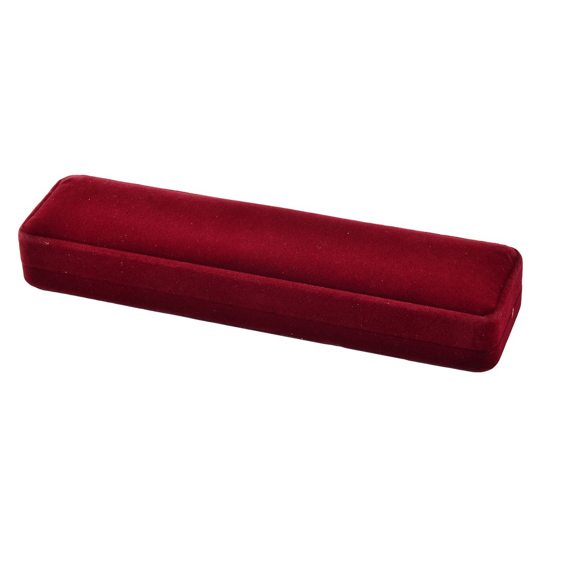 Uxcell Burgundy Sourcing Map Velvet Wedding Rectangle Necklace Jewelry Gift Case Box 22 X 5.5Cm