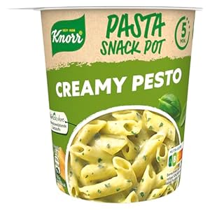 Knorr Pasta Snack Creamy Pesto leckere Instant Nudeln fertig in nur 5 Minuten 68 g