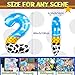 40 Inch Number 2 Balloon Blue Clouds Cartoon Story Balloons Toy Inspired Story Party Supplies for Birthday Garland Arch Kit Farm Favor (Number 2)