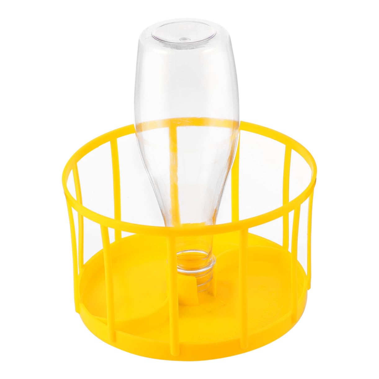 ifundom Reptile Feeding Water Dispenser and Bowl for Turtles and Lizards Detachable Design Durable and Stable Base Feeding Supplies for Pet Reptiles Yellow