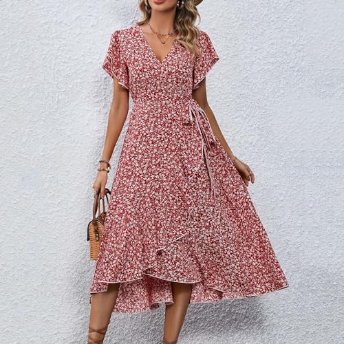 Robe à fleurs taille cintrée chic et sexy WWricotta - 3