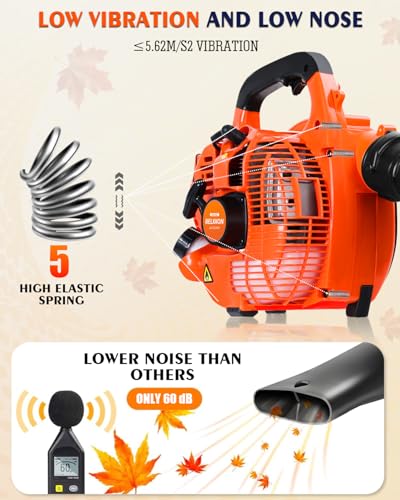 Image of Gas Leaf Blower 26cc, 2-Cycle, Handheld, Orange