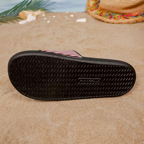 Image of DREAM LAKE Men's Sport Slide Sandals, Flexible Midsole, Casual Beach Slides