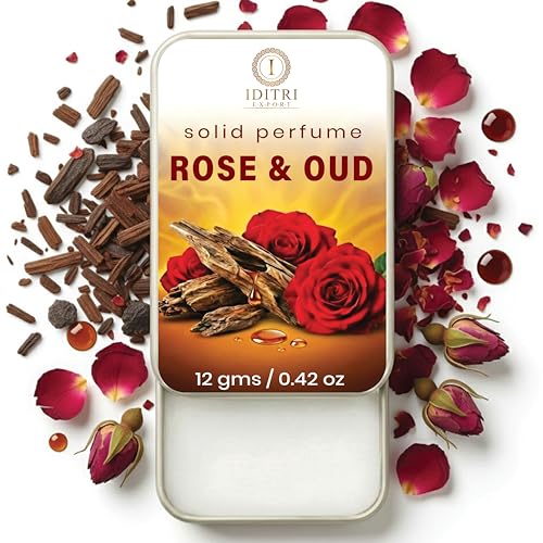 Image of Solid Perfume |pineapple&Rose & Oud Alcohol Free Wax Perfume Balm, Long Lasting | Pocket Tin 12g, Pack Of 2| Non Greasy Smooth Glide, Travel Friendly Unisex Gifts He Or Her