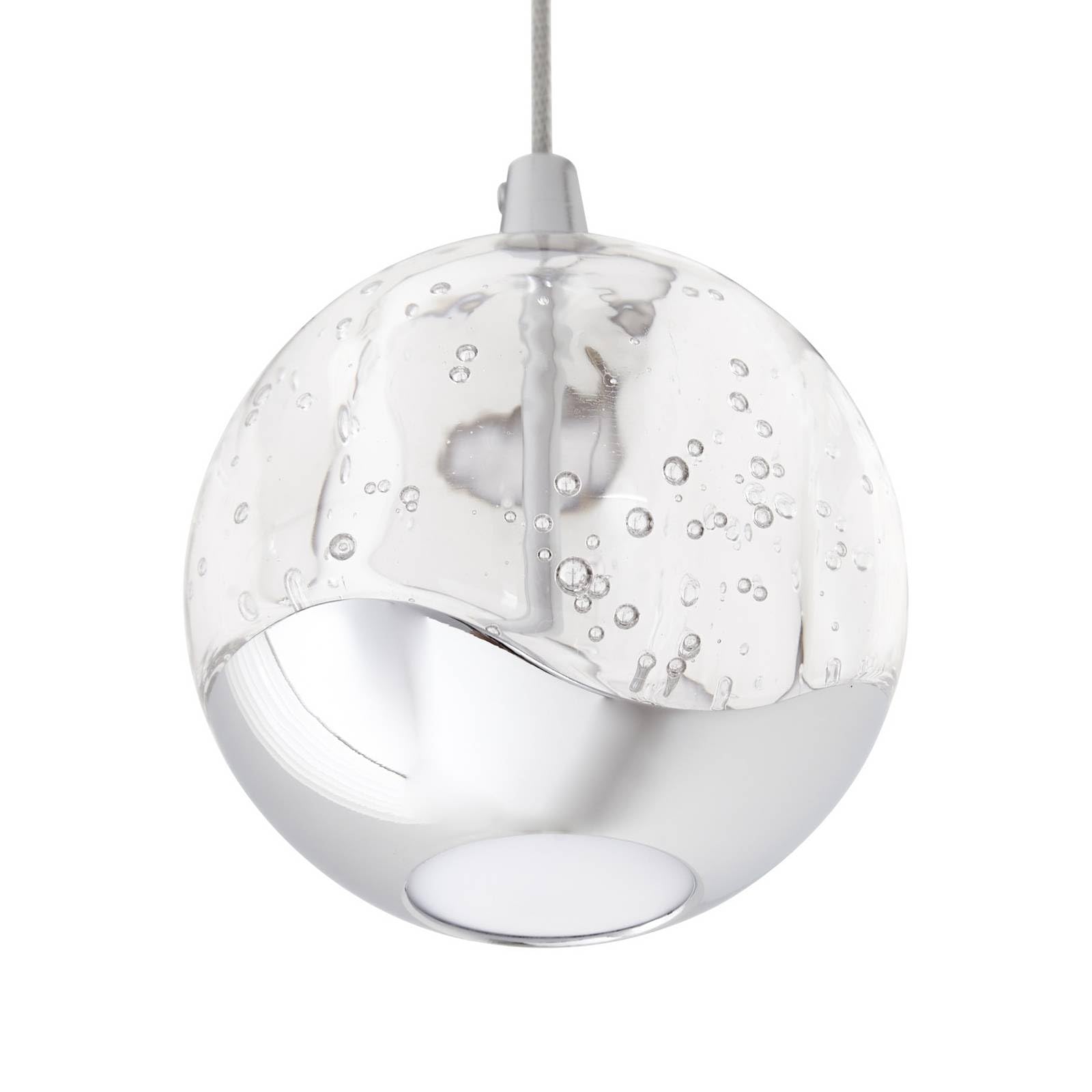 Lucande LED Pendelleuchte Hayley (Modern) in Transparent aus Glas (1 flammig,) - Hängelampe Esstischlampe Hängeleuchte Wohnzimmerleuchte