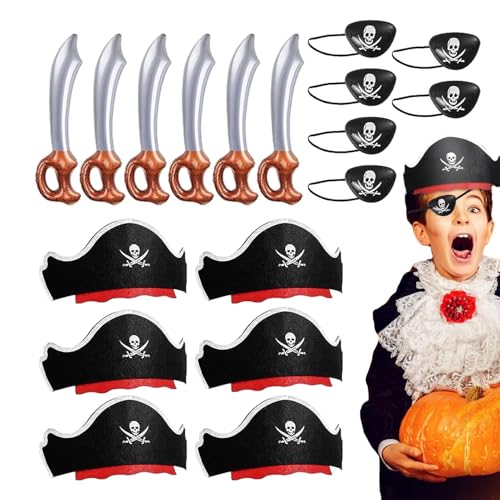 Fournitures de fête à thème pirate pour Halloween et déguisement garçon adulte