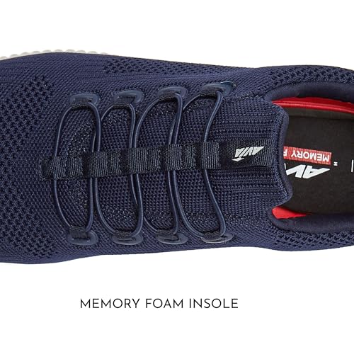 Image of Avia Air Slip On Shoes for Men - Casual Comfortable Athletic Tennis Walking Sneakers for Men with Memory Foam - Sizes 7 to 16, Medium and Extra Wide Width - Black, Grey, Navy Blue & White Mens Shoes