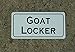 Goat Locker Sign for Navy Military Room US USA American Chief Petty Officer