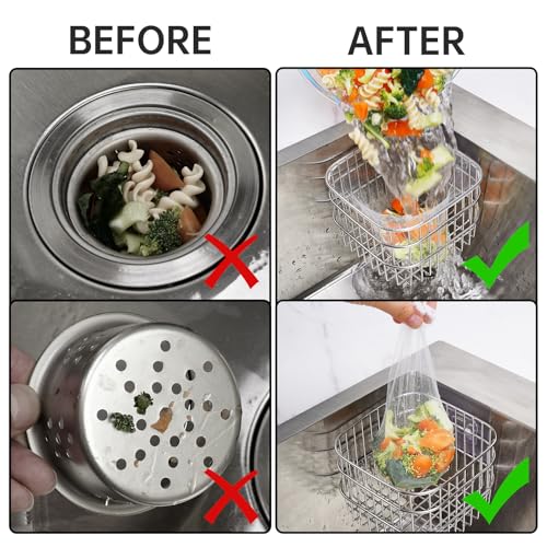 Colador para fregadero de cocina NiHome acero inoxidable miniatura 4