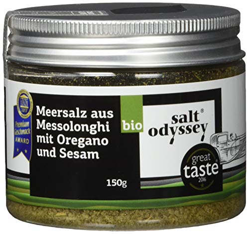 Salt Odyssey Meersalz mit Sesam und Oregano 150g, 2er Pack