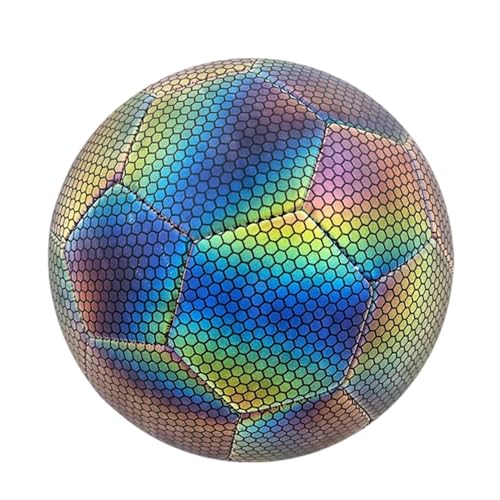 Balón De Fútbol con Brillo En La Oscuridad | Pelota Fosforescente para Actividades Nocturnas | Balón Impermeable Divertido para Cumpleaños Navidad Entrenamiento Juegos Deporte Niños al Aire Libre