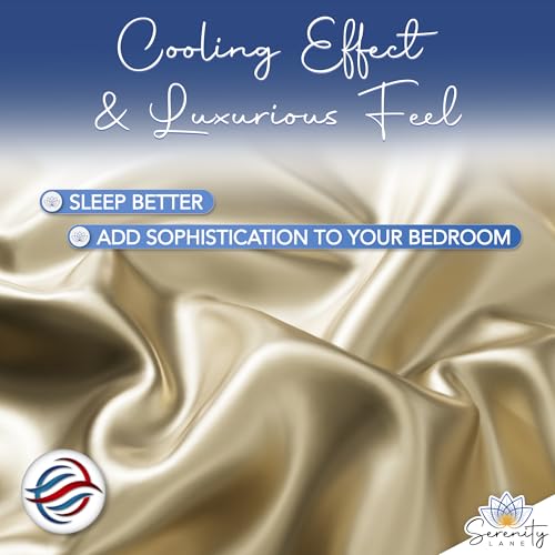 Fronha de cetim King, conjunto de 2, 50 x 91 cm, fecho de envelope, ótima para cabelo, pele e uma no