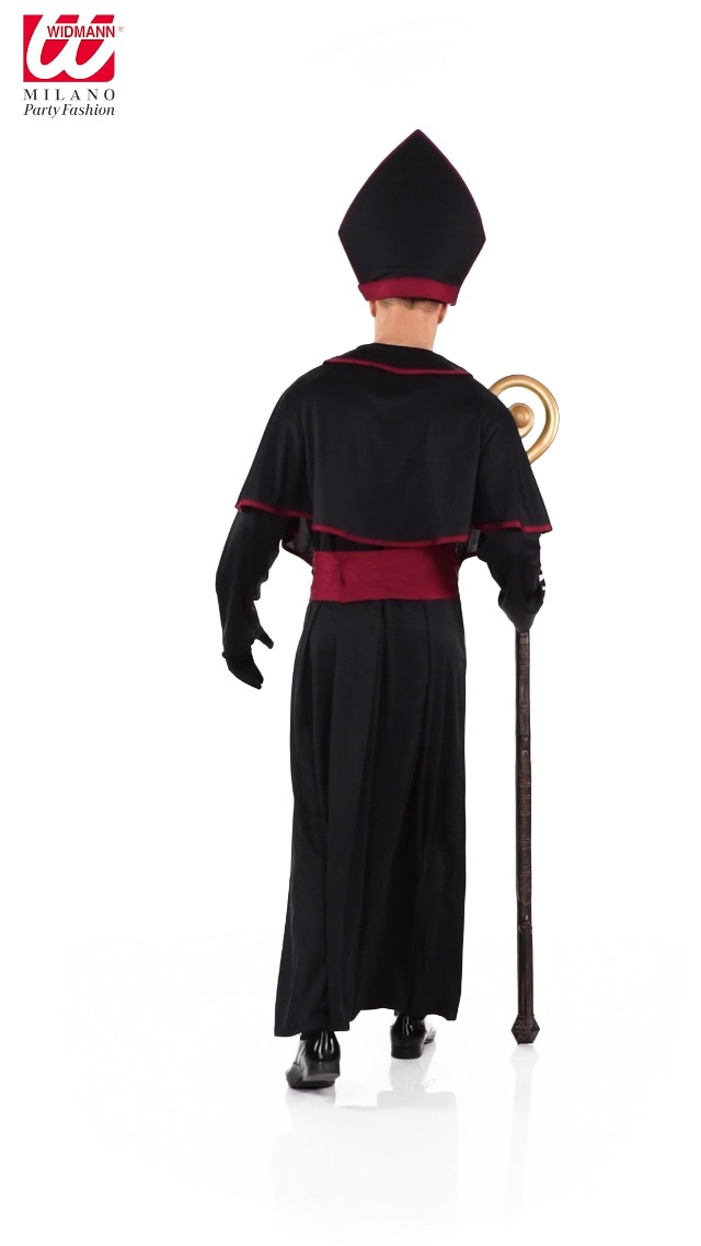 Disfraz De Cardenal Para Adultos – Túnica De Sacerdote Con Cinturón, Tippet Y Calota, Ideal Para Carnaval Y Fiestas Temáticas, Talla M
