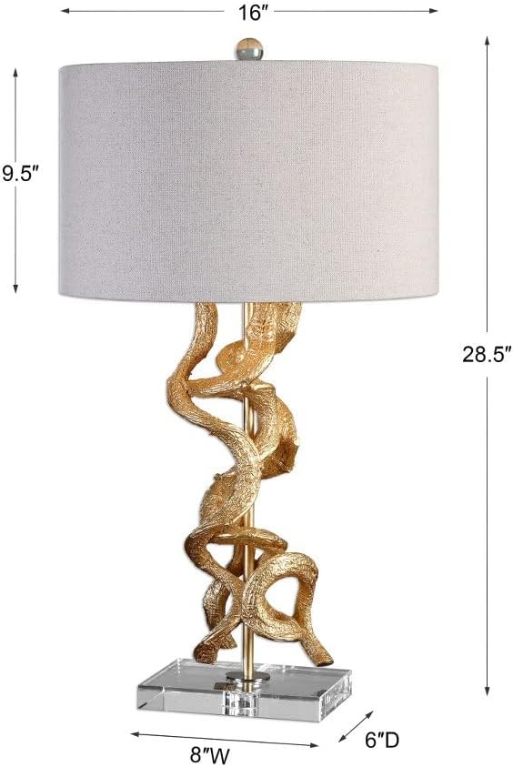 Uttermost Twisted Vines - 1 Light Table Lamp - 16 inches Wide by 16 inches deep