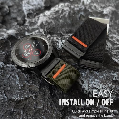 Correa elástica de nylon 26mm para reloj Garmin miniatura 6