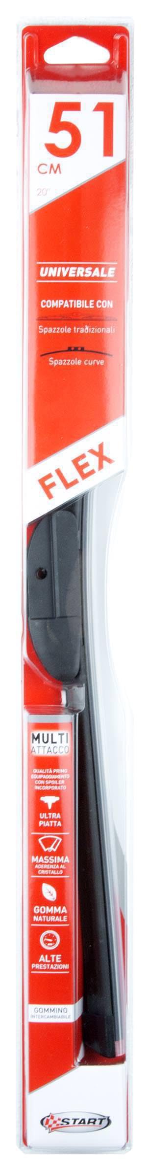 Spazzola Tergicristallo Curva 51 Cm-20" Universale Per Auto - 4