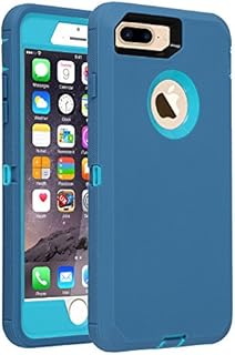 smartelf Case for iPhone 7 Plus/8 Plus Heavy Duty Shockproof Protective Cover Hard Shell for Apple iPhone 7+/8+ 5.5 inch-Black