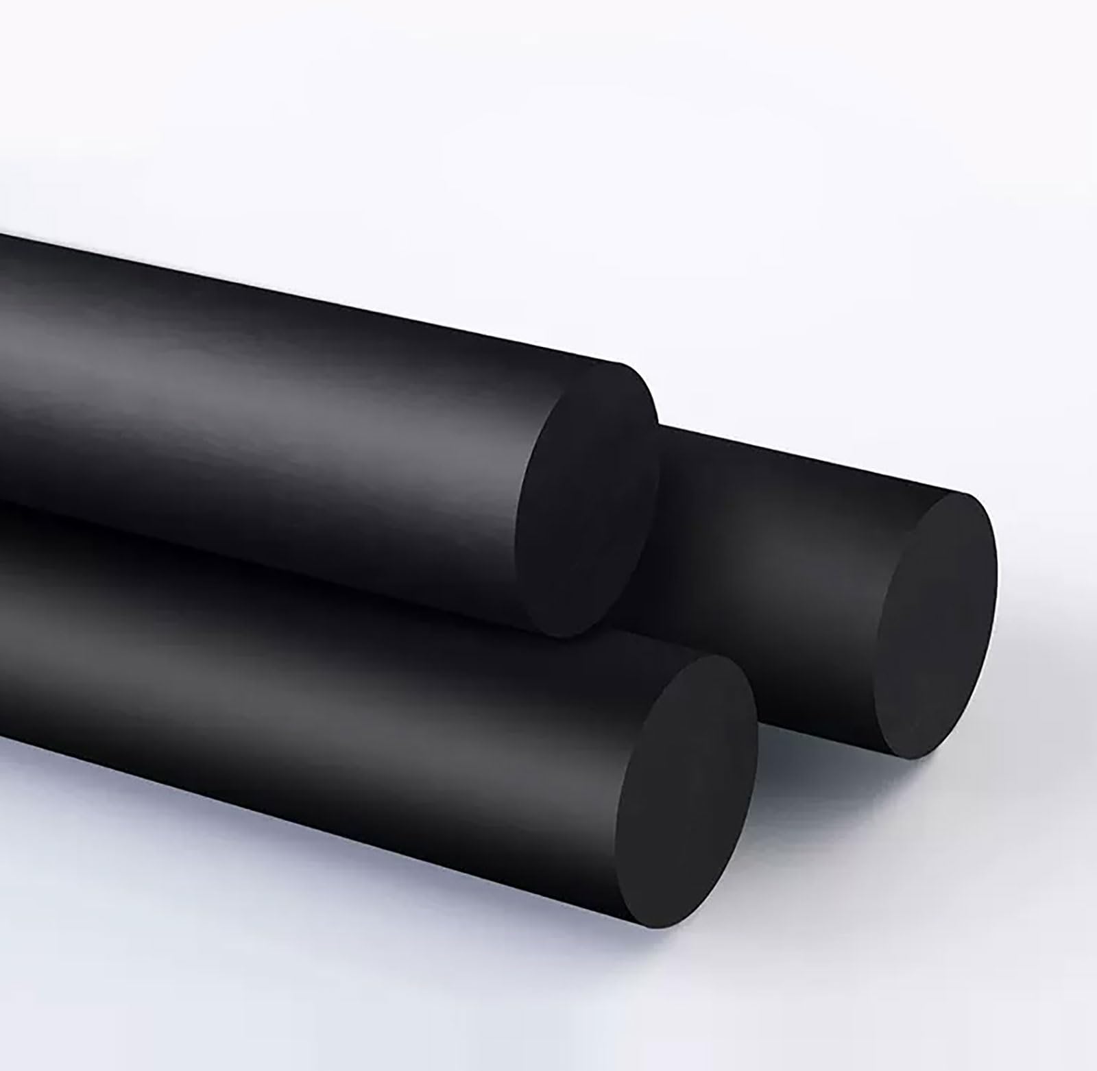 4 Stück Länge 500 mm Nylonstange, Kunststoffstange, Rundstange Robuste Stange Massiv, Durchmesser 15–30 mm(30mm)