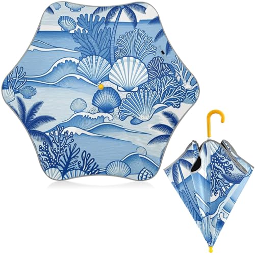 Paraguas tropical de verano para niños pequeños con acabado vintage exclusivo