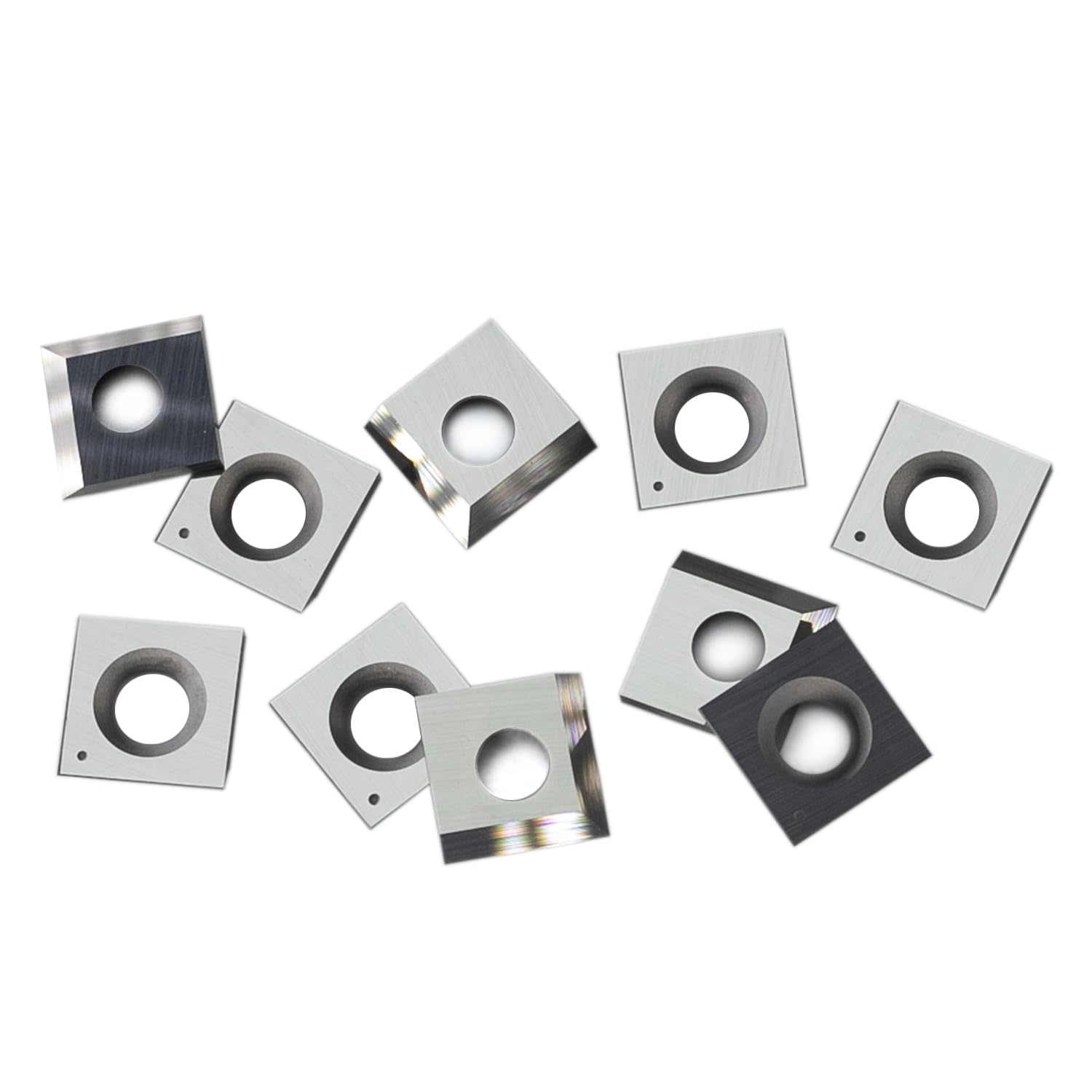 Lot De 10 Inserts Carrés Carbure De Tungstène 14x14x2mm Pour Tour à Bois