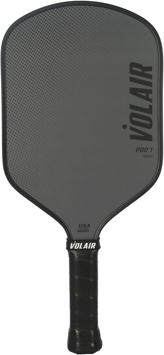 Volair Pro 1 Pickleball Paddle – Hybrid Shape, Fiberglass Face, USAP Approved 14mm and 16mm Thickness Options, 8 Color Options