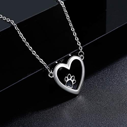 Qings Collana Cuore Donna Amore Ciondolo Collana