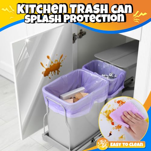 Image of Electrostatic Wall Protective Film, Clear Wall Protector Removable Contact Paper, Transparent Static Cling, Plastic Wall Protector from Trash Can, Chair Back, Furniture, Door 23.6inX16.4ft