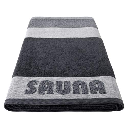 Dyckhoff Sauna Stripe Sauna Towel 100 x 200 cm Silver